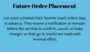 Future order placement card