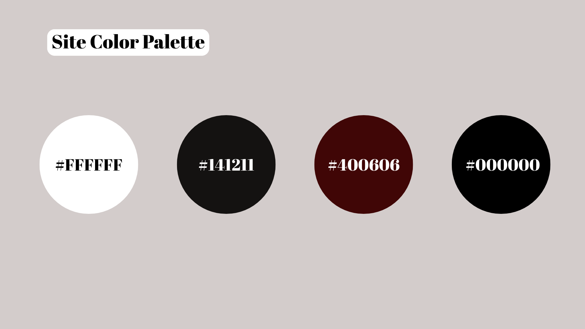 MuseFinder color palette 